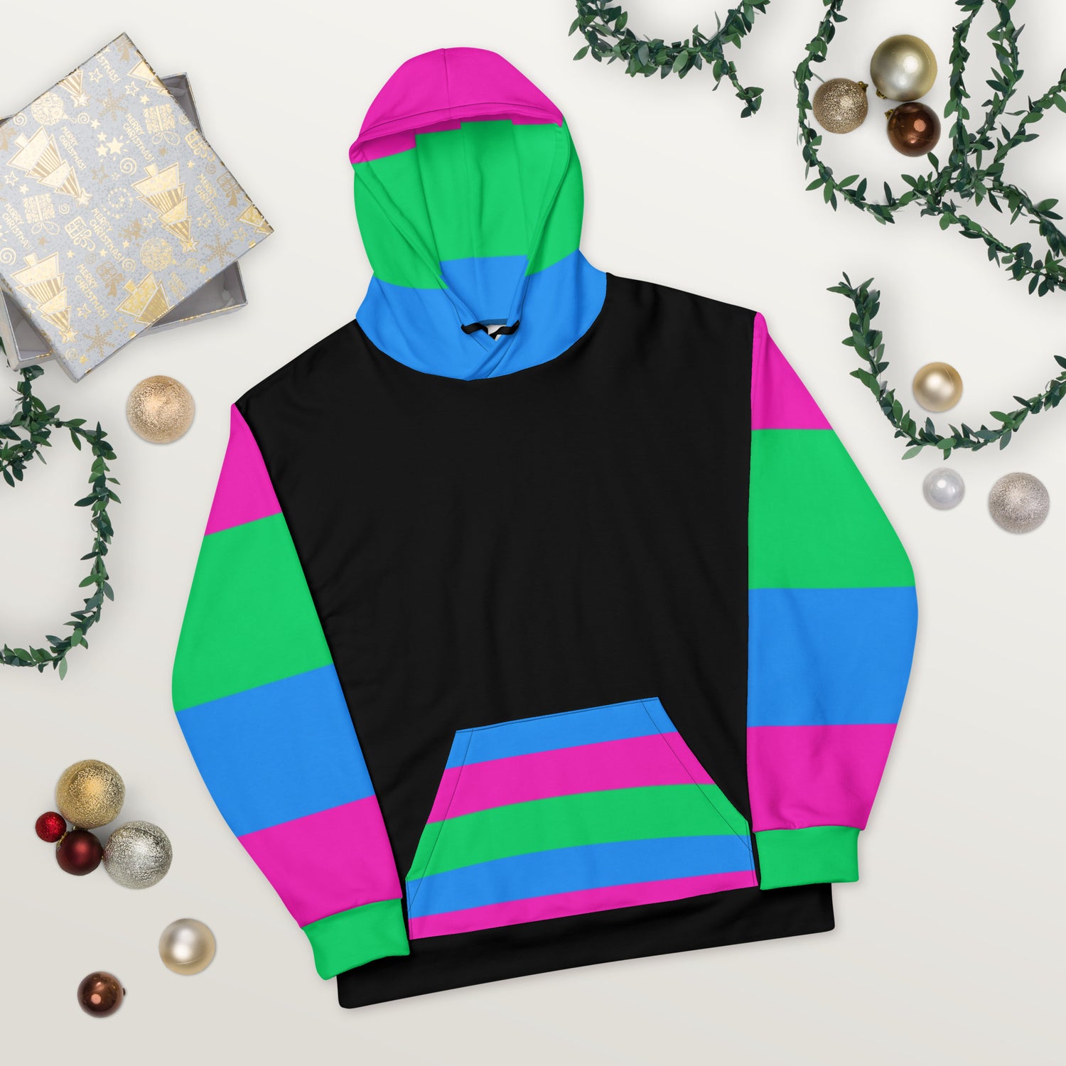 Hoodie Polysexual Pride Flag