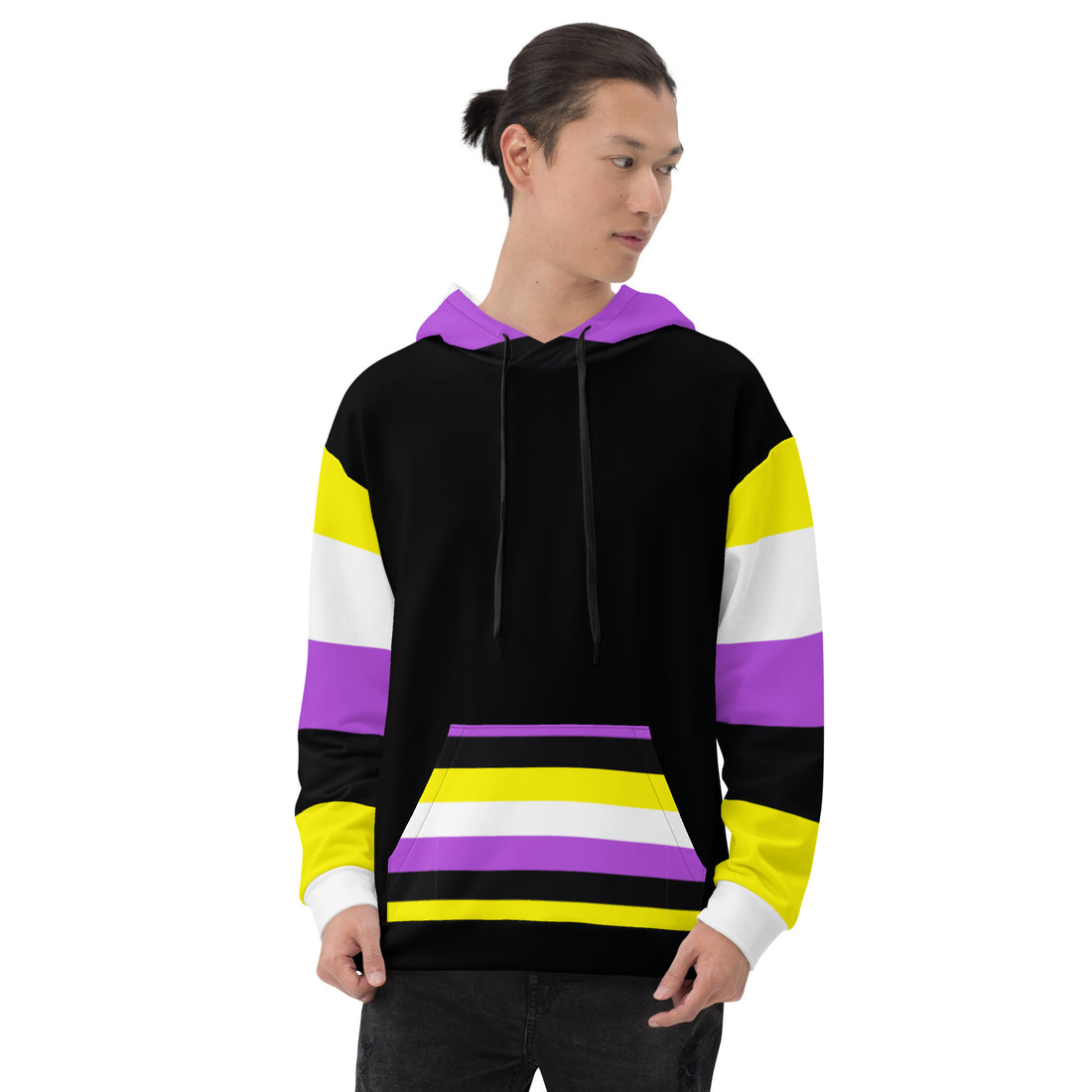 Hoodie Non-Binary Pride Flag