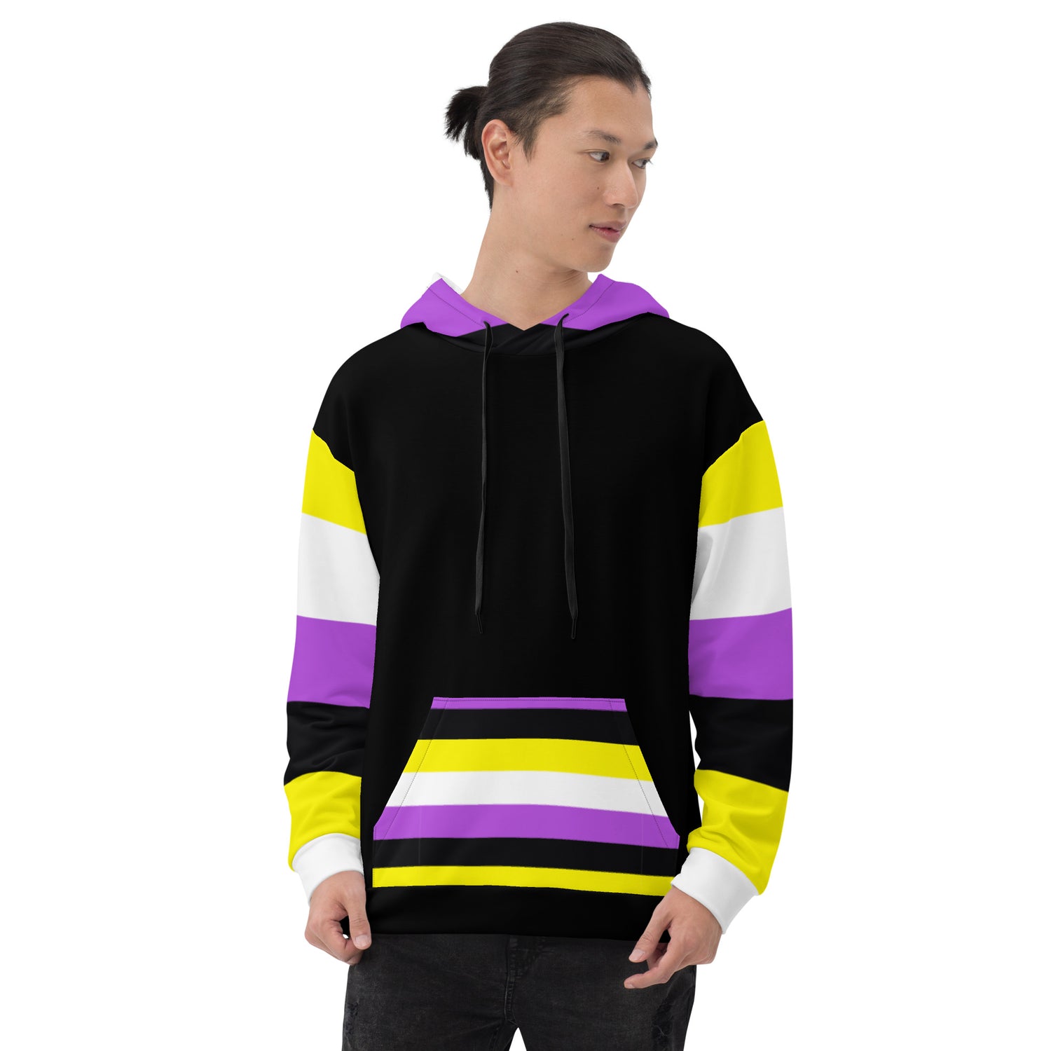 Hoodie Non-Binary Pride Flag