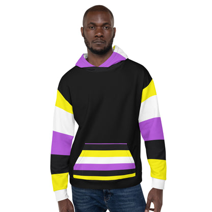 Hoodie Non-Binary Pride Flag