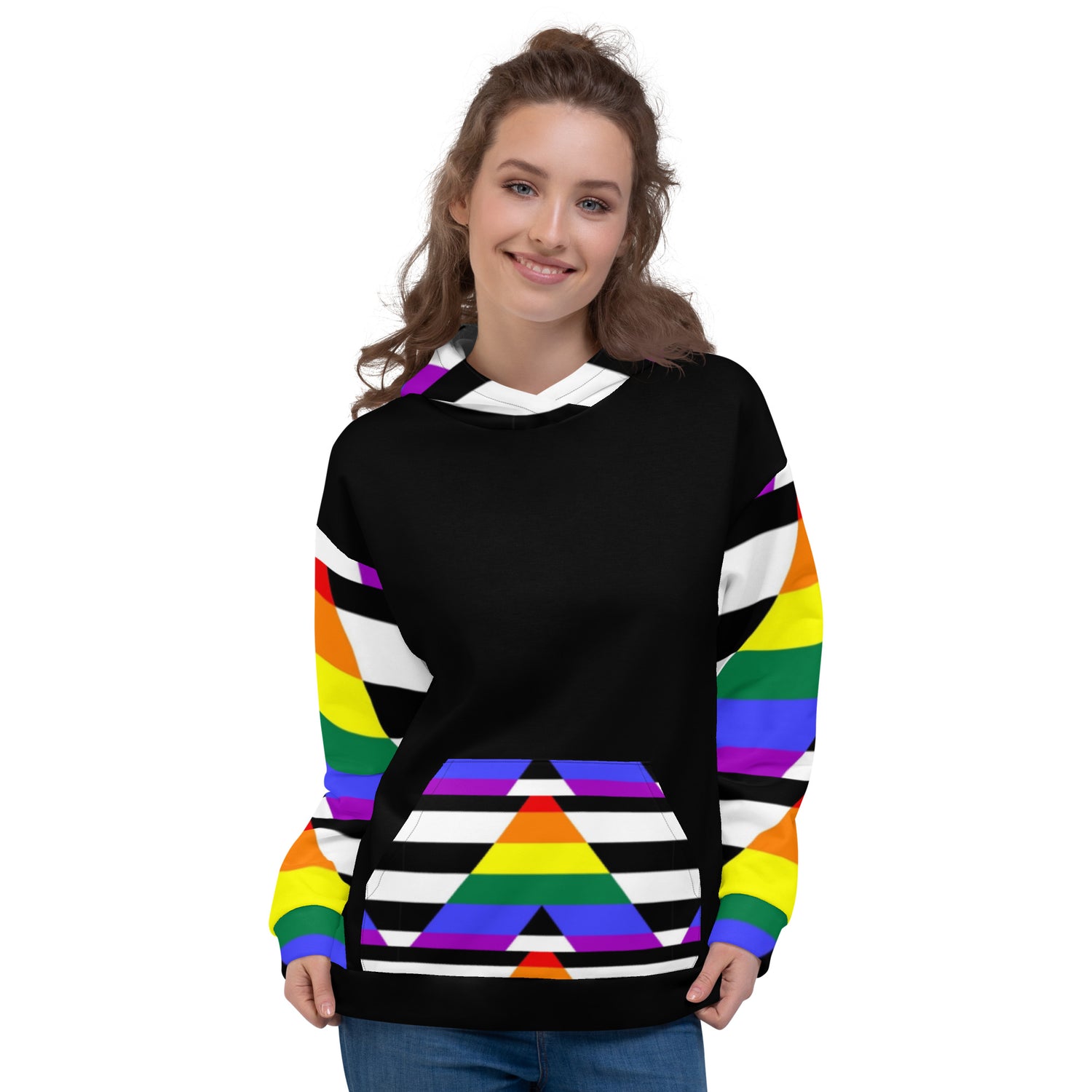 Sudadera con capucha Straight Ally Flag