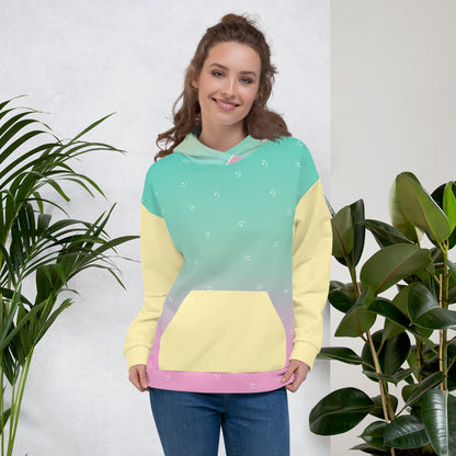 Sudadera con capucha de color