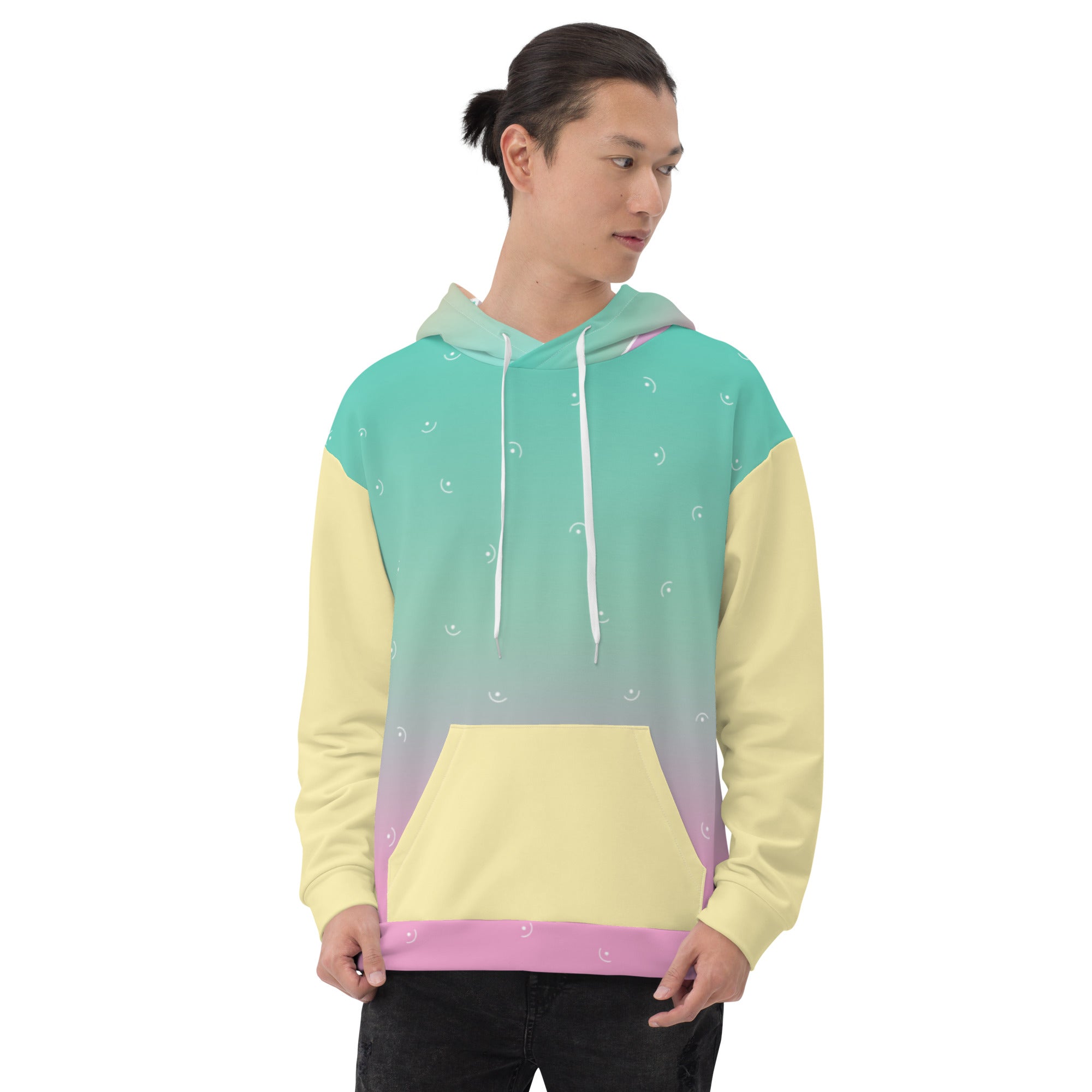 Sudadera con capucha de color