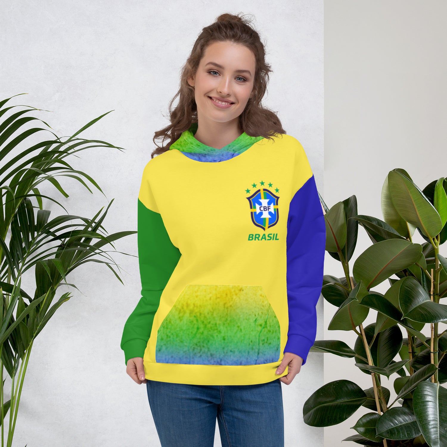 Sudadera con capucha del equipo brasileño