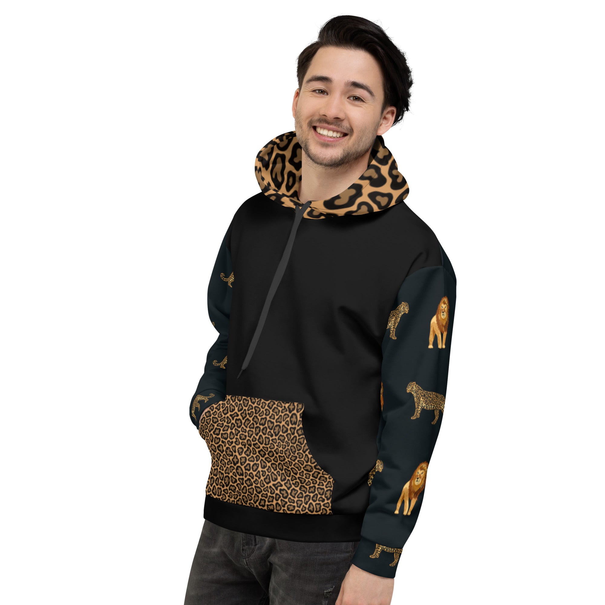 Hoodie Jaguar and Lion