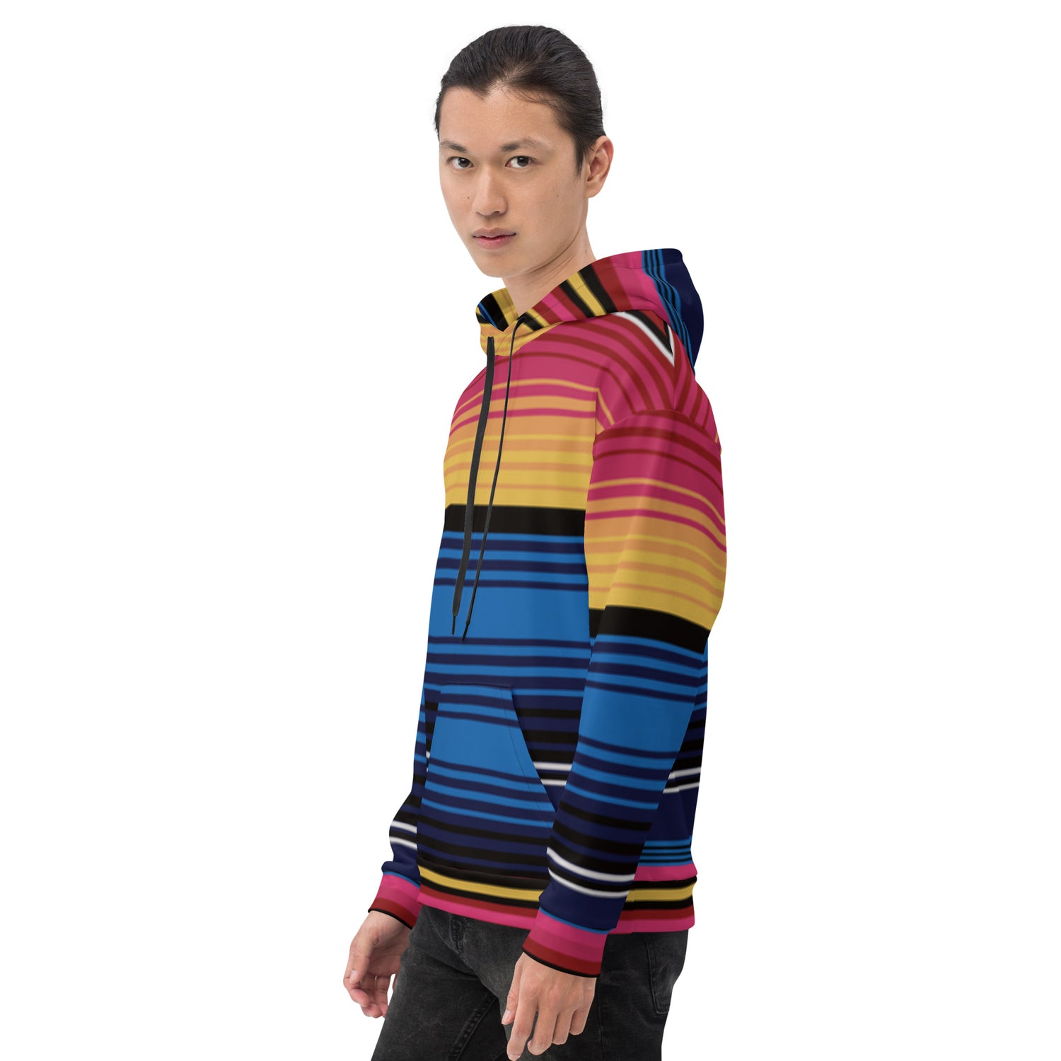 Sudadera Con Capucha Rayas De Colores