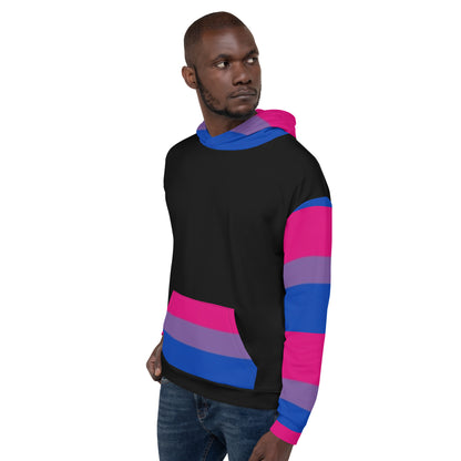 Sudadera con capucha Bandera del Orgullo Bisexual