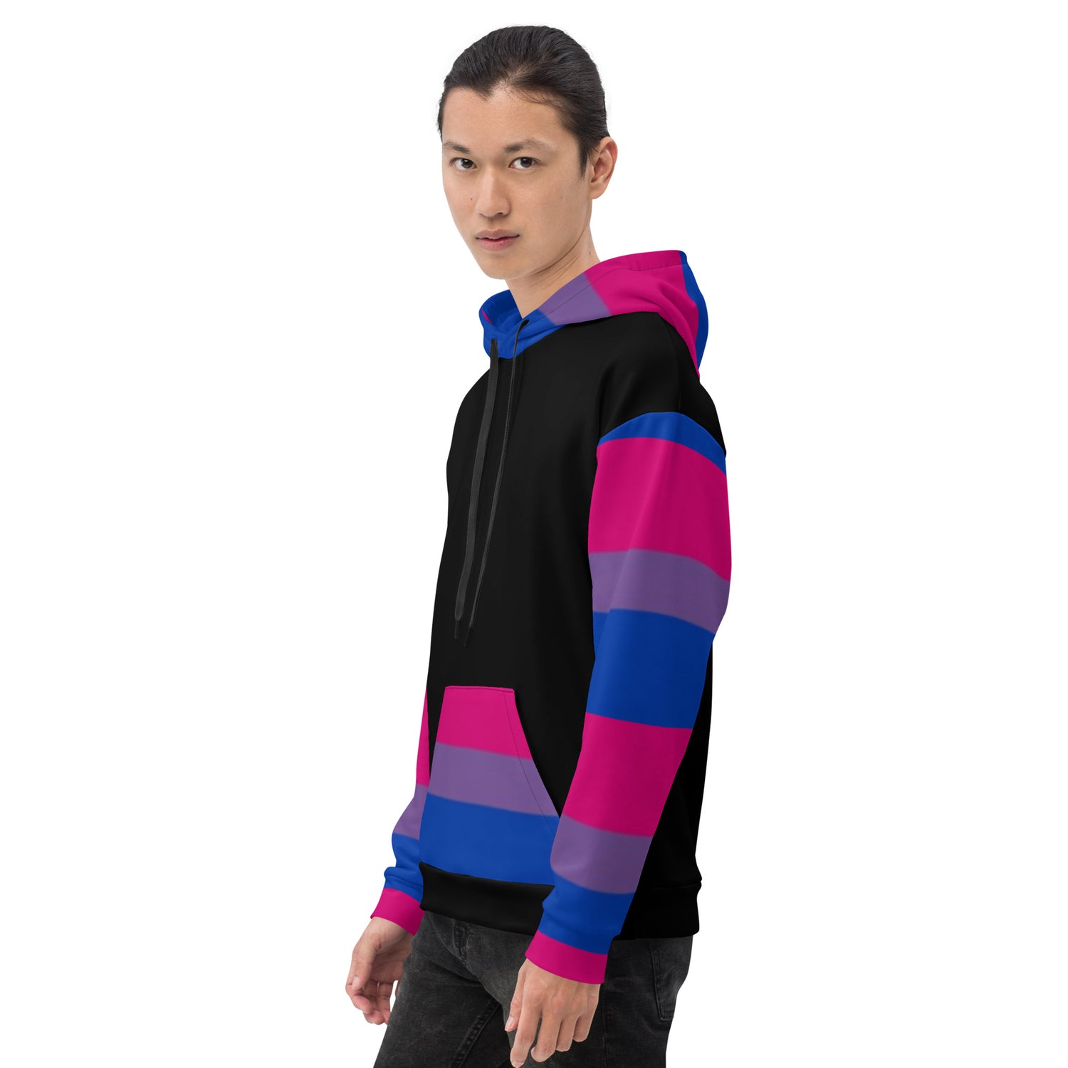 Sudadera con capucha Bandera del Orgullo Bisexual