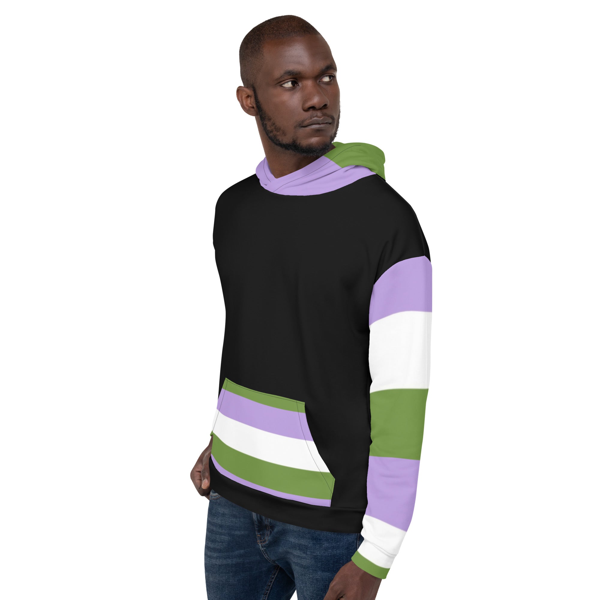 Hoodie Genderqueer pride flag