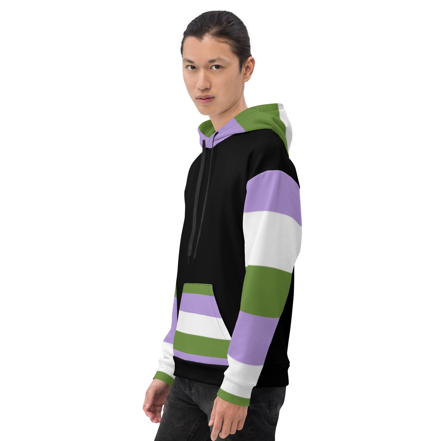 Sudadera con capucha Bandera del orgullo Genderqueer