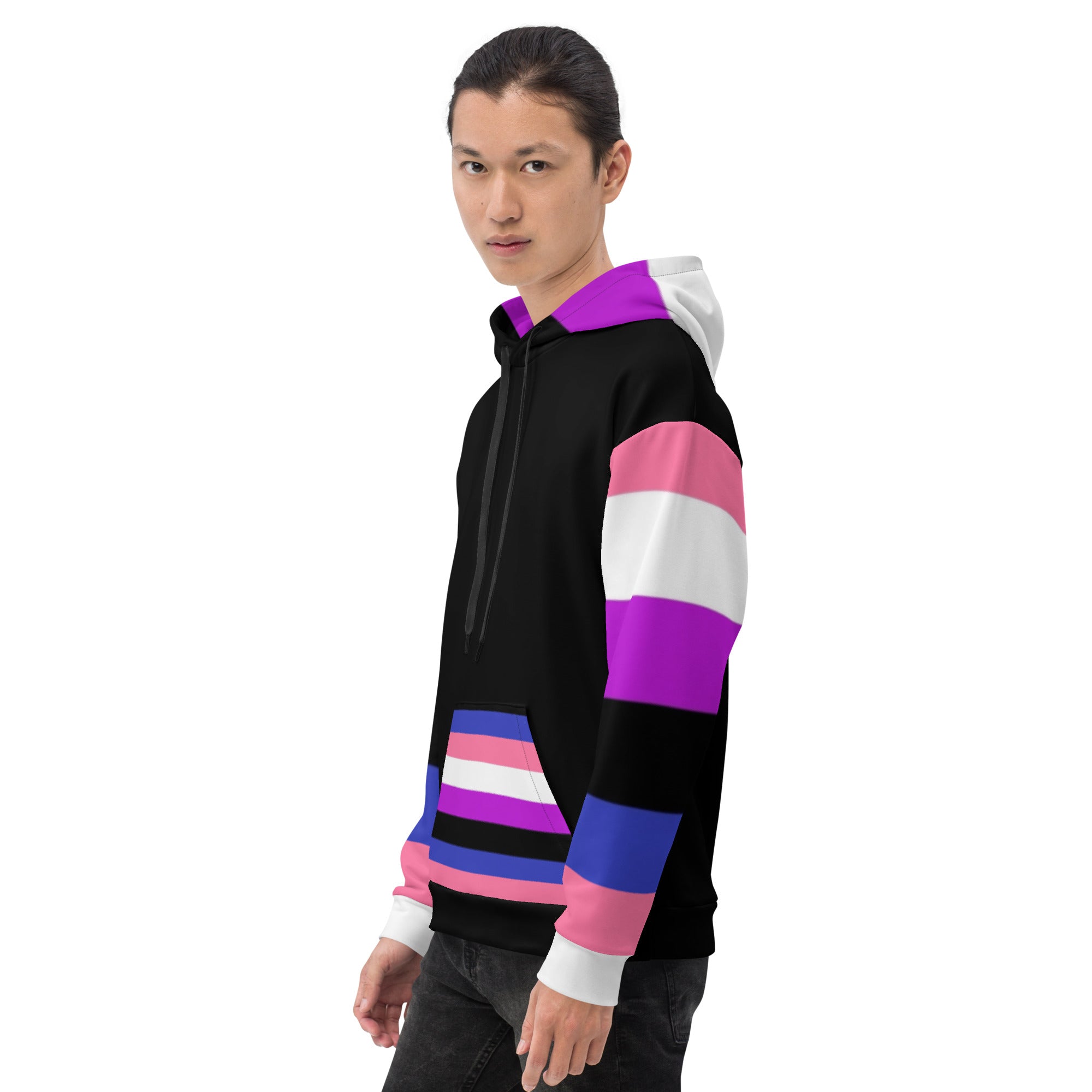 Hoodie Genderfluid pride flag