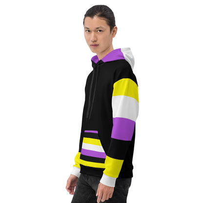 Hoodie Non-Binary Pride Flag