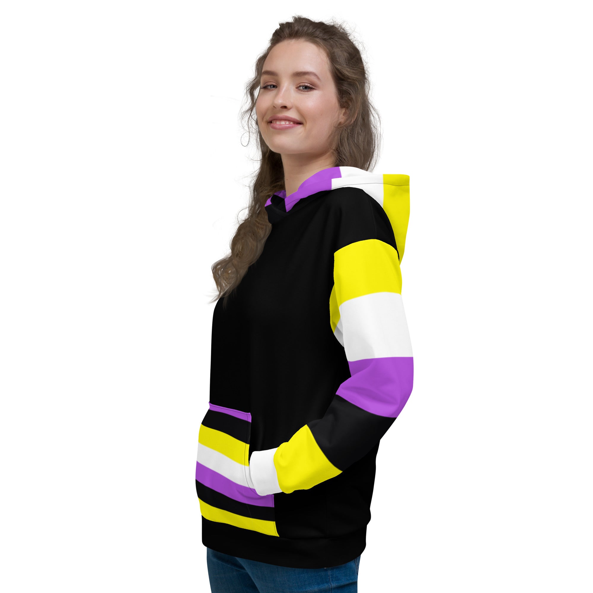 Hoodie Non-Binary Pride Flag