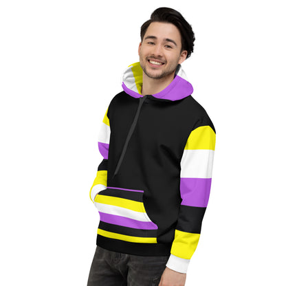 Hoodie Non-Binary Pride Flag