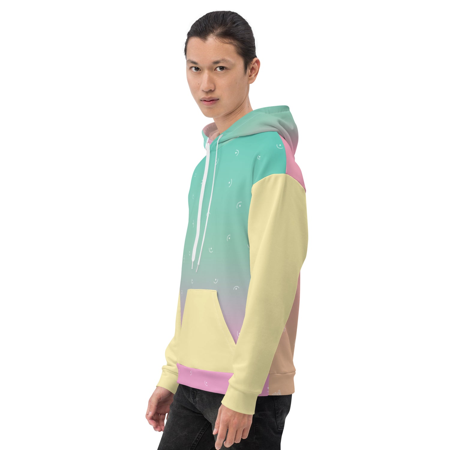 Sudadera con capucha de color