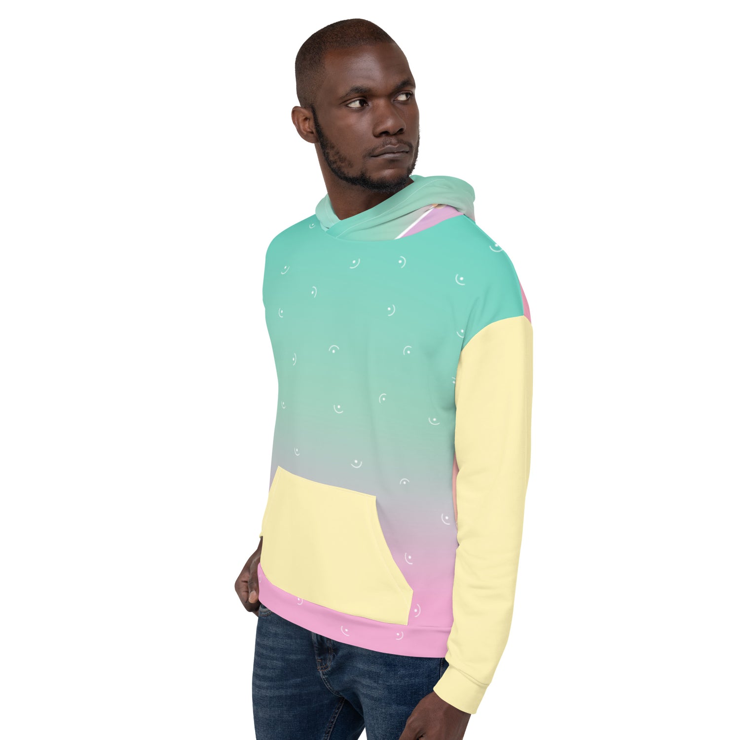 Sudadera con capucha de color