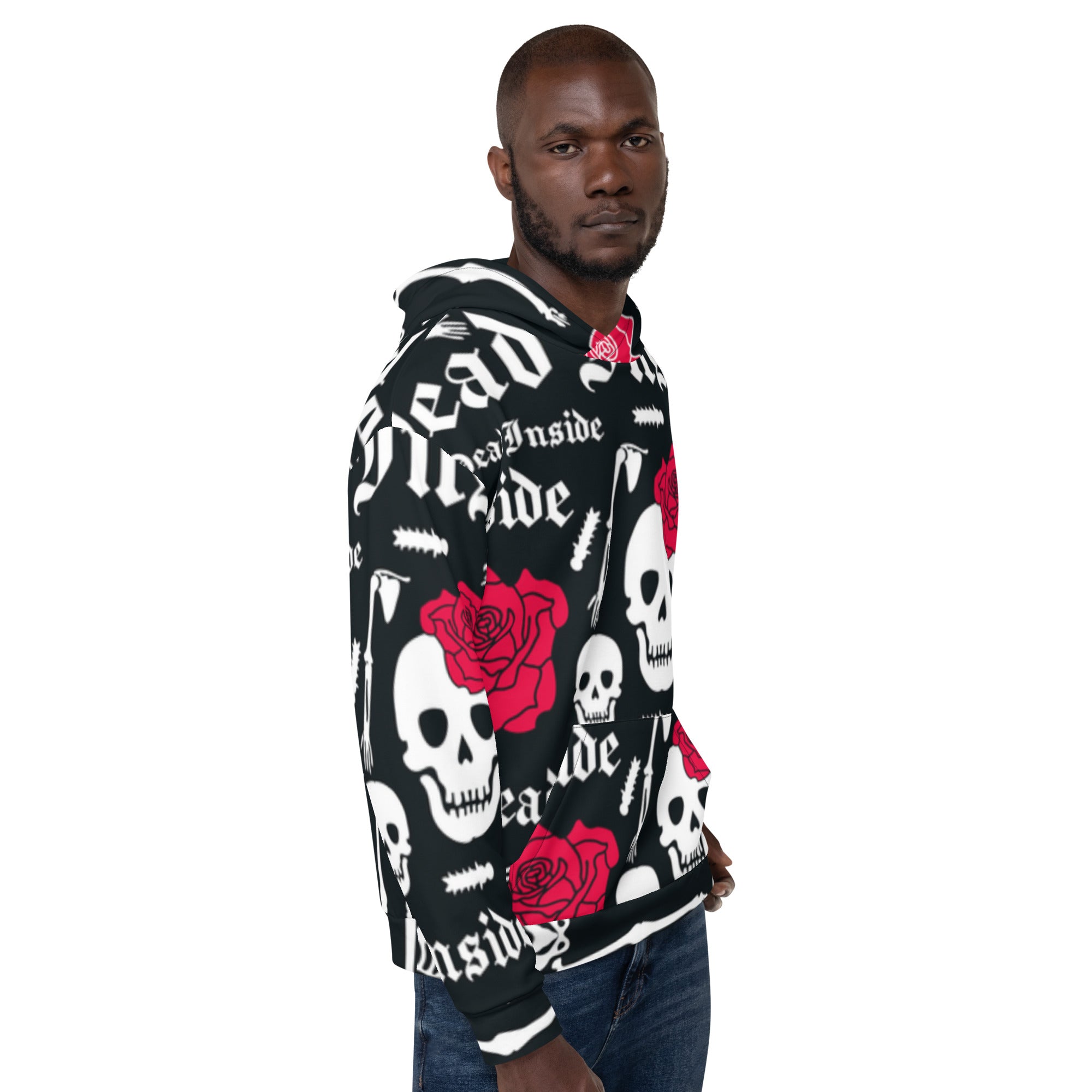 Hoodie Skull with Flower