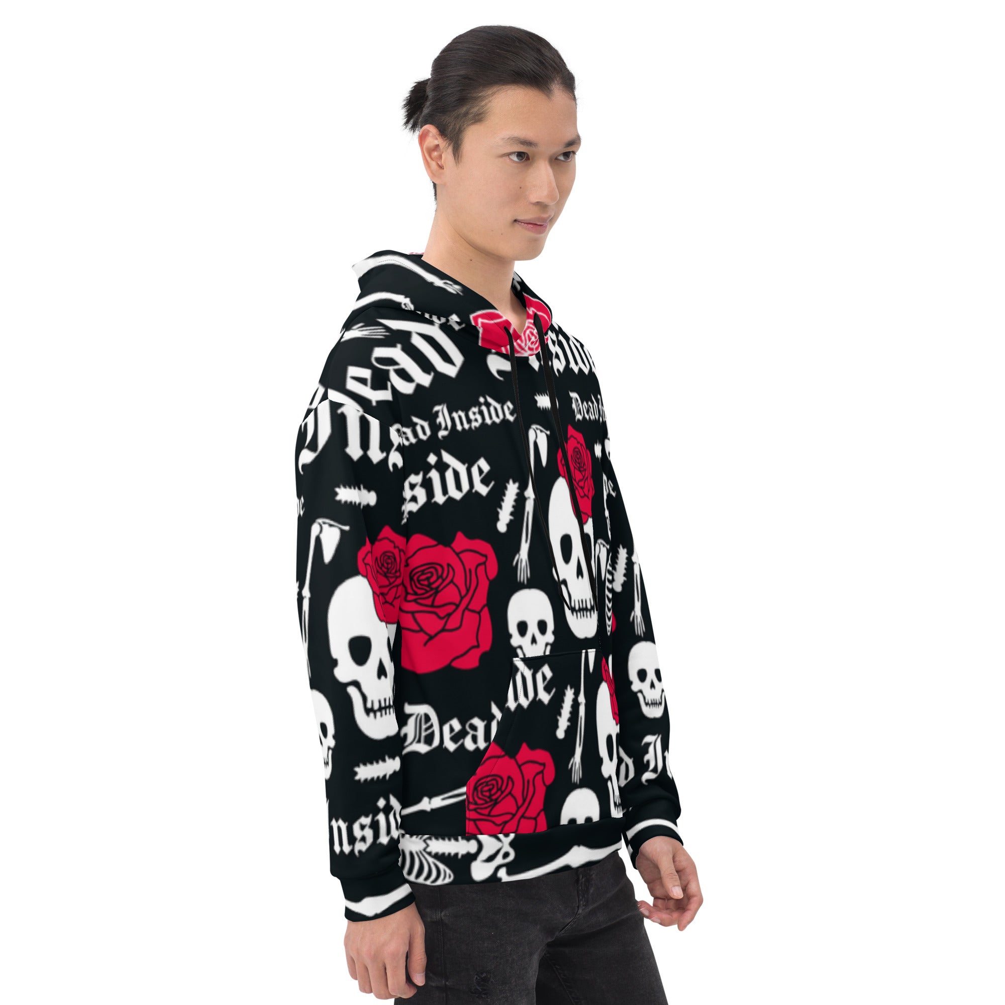 Sudadera con capucha Calavera con Flor