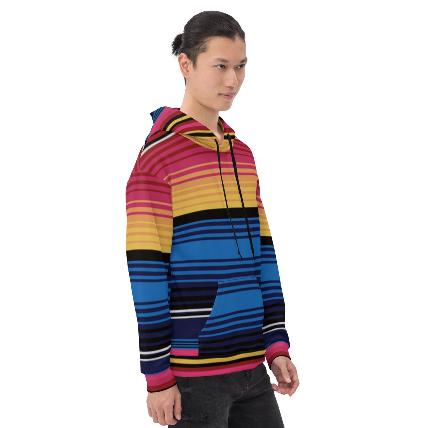 Sudadera Con Capucha Rayas De Colores