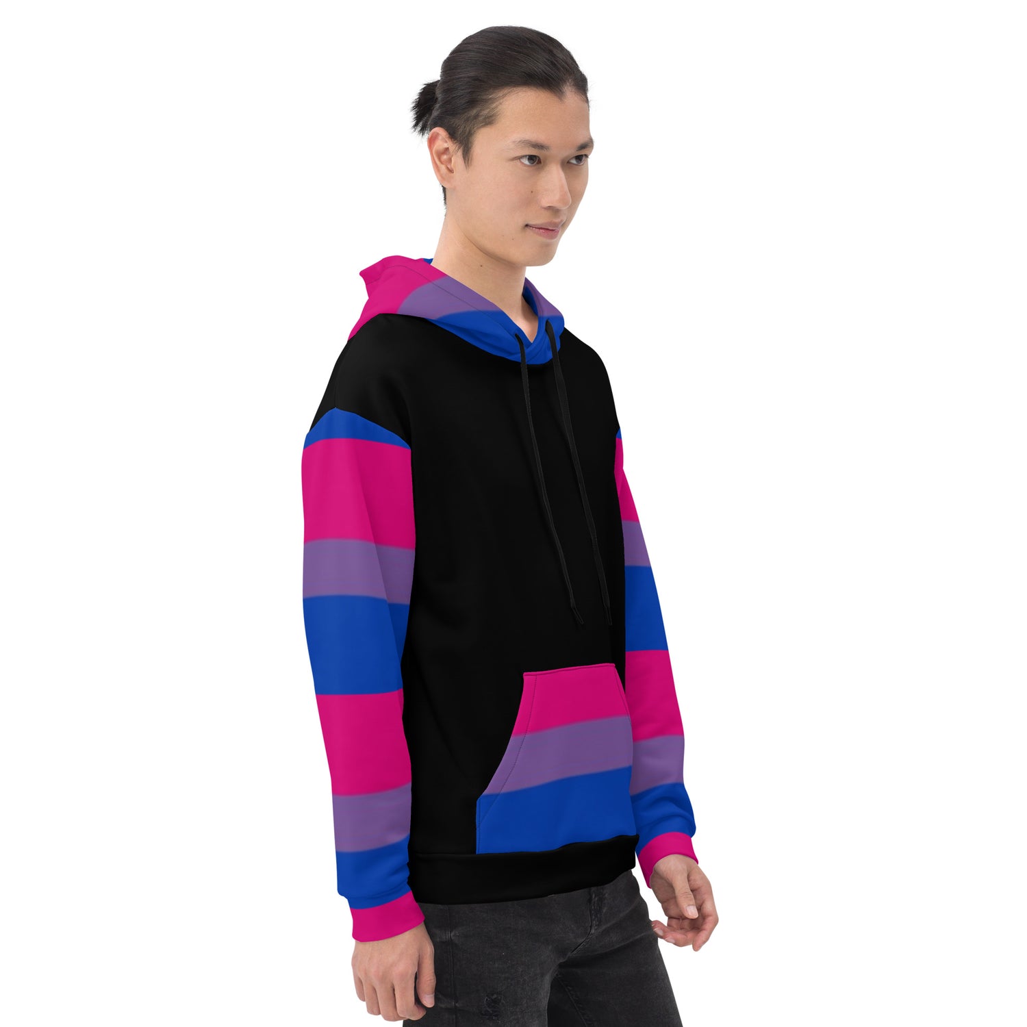 Sudadera con capucha Bandera del Orgullo Bisexual