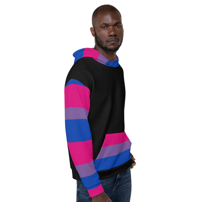 Sudadera con capucha Bandera del Orgullo Bisexual