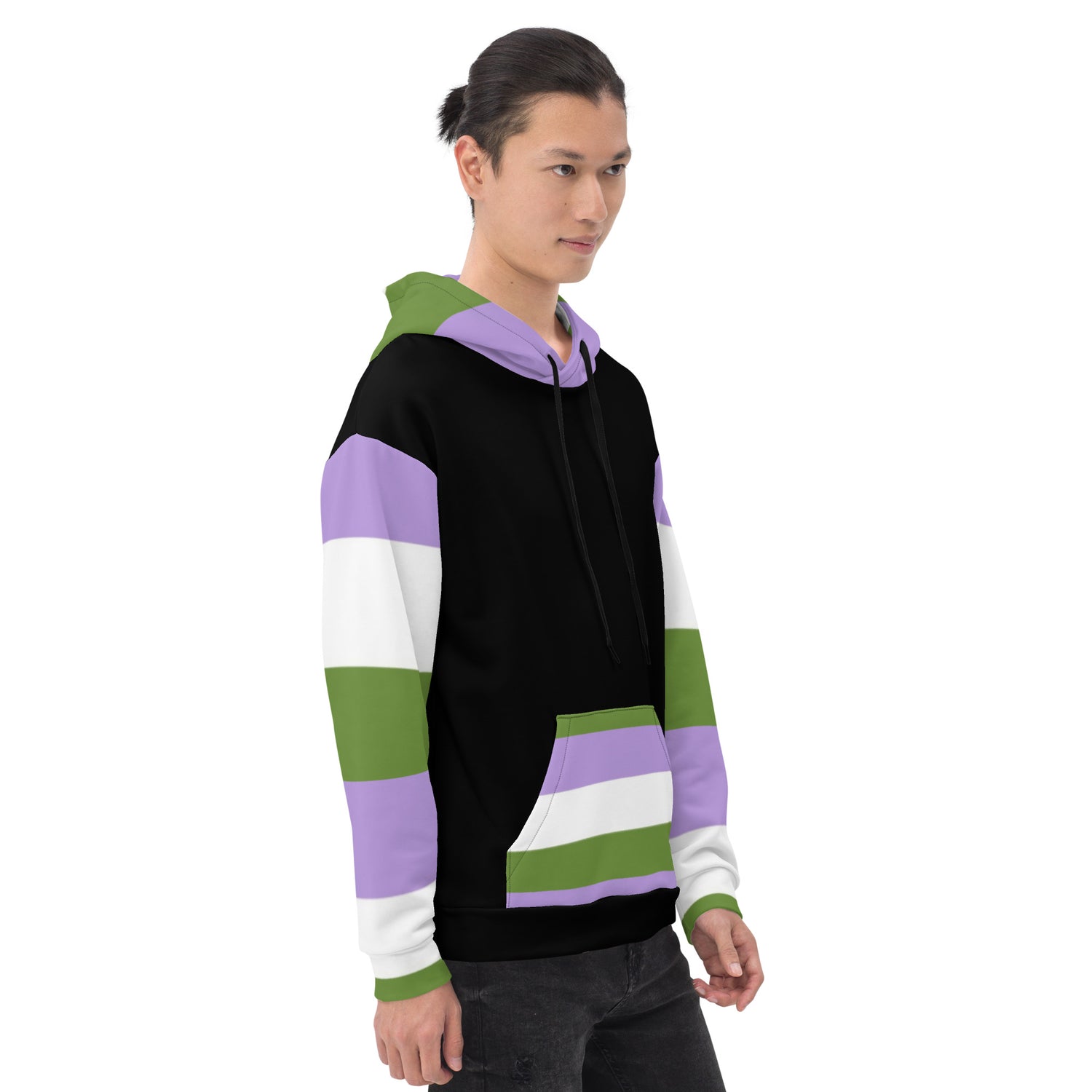 Sudadera con capucha Bandera del orgullo Genderqueer