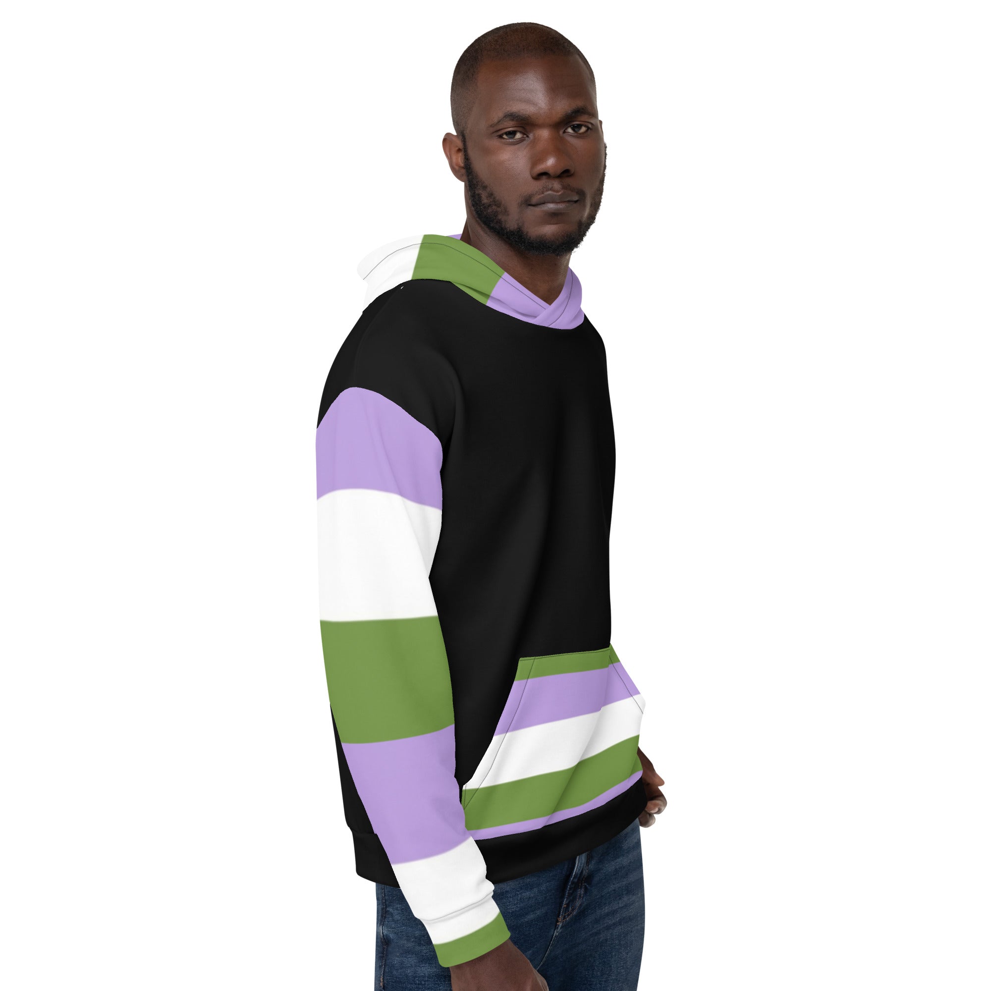 Sudadera con capucha Bandera del orgullo Genderqueer