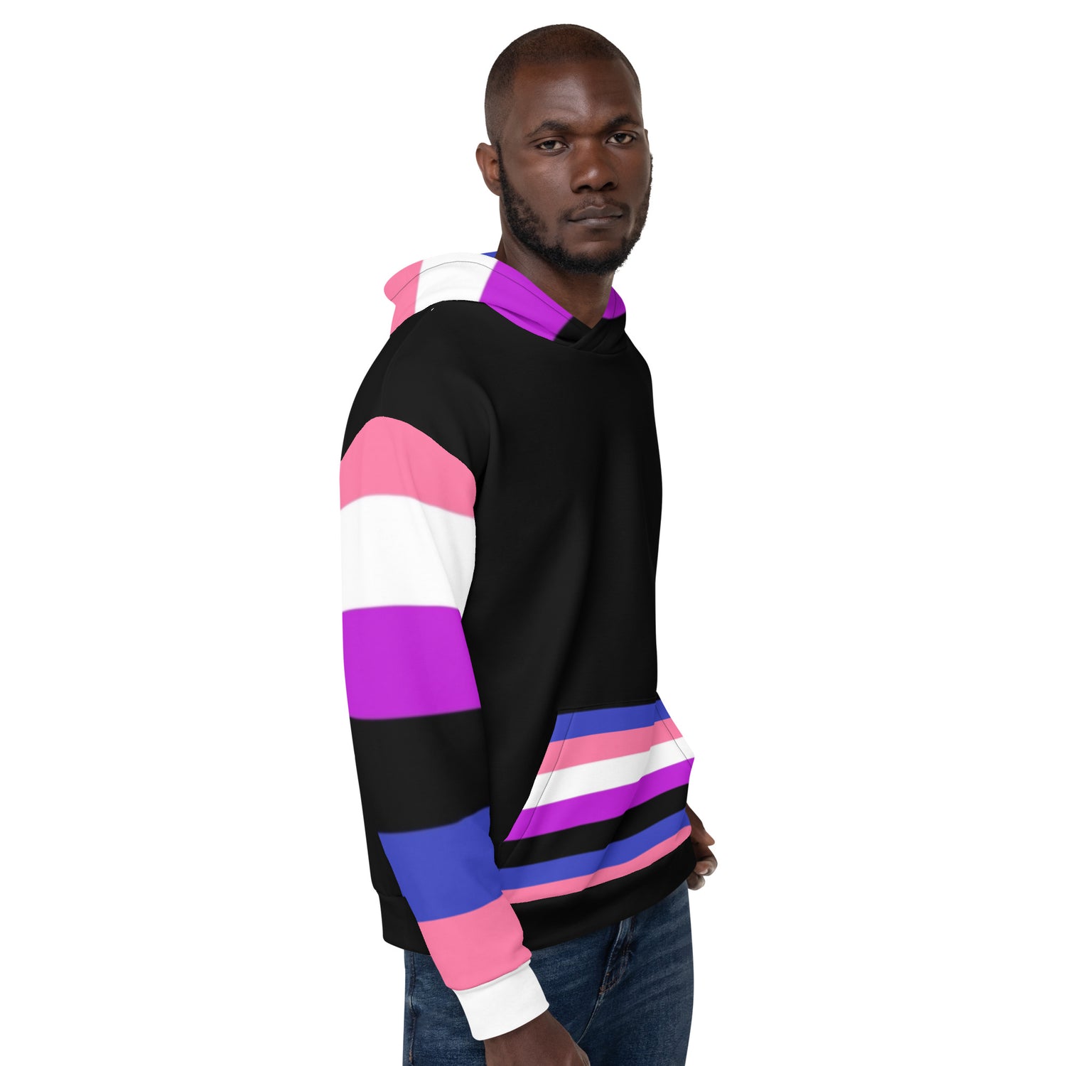 Hoodie Genderfluid pride flag