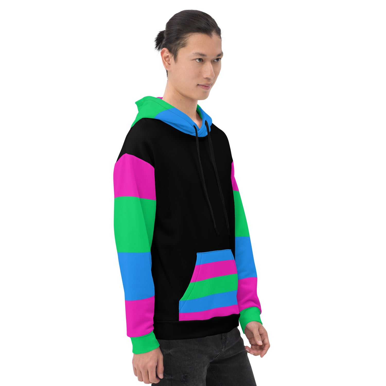 Sudadera con capucha Bandera del Orgullo Polisexual