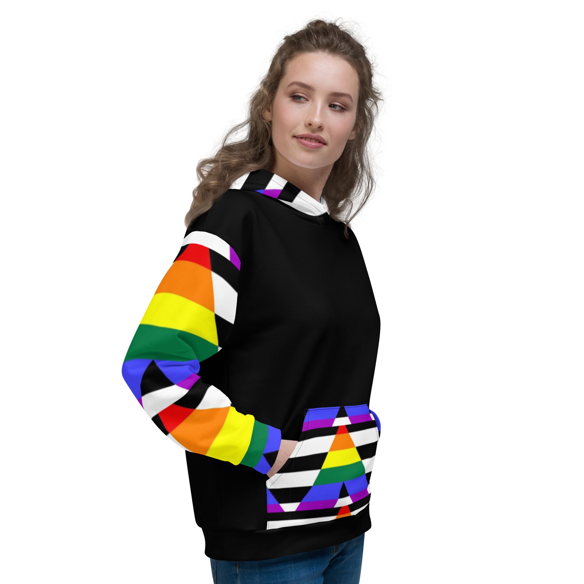 Sudadera con capucha Straight Ally Flag