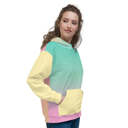 Sudadera con capucha de color