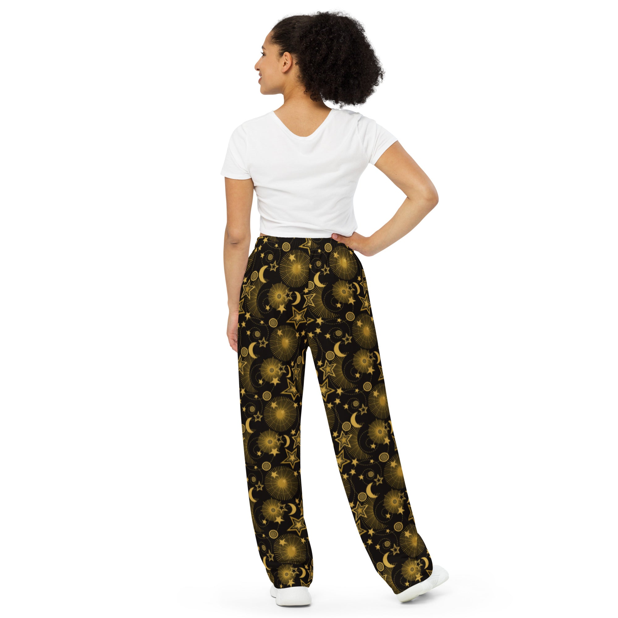 Star and Moon Wide-leg Pants