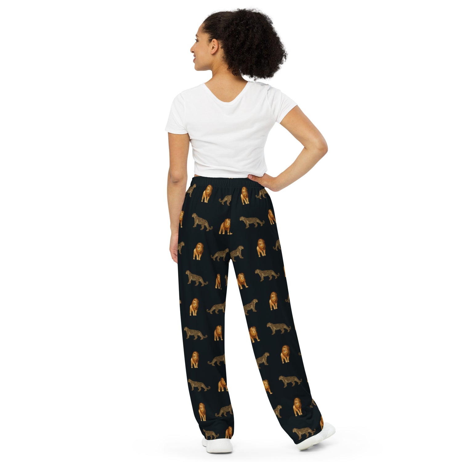 Wide-Leg Pants Jaguar and Lion