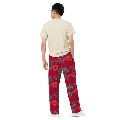 Pantalones anchos a juego con diseño navideño de Red Ball