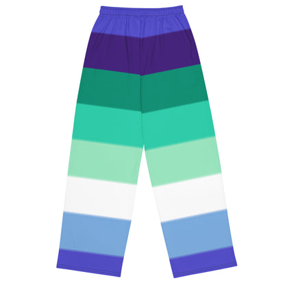 Gay Pride Flag Wide-Leg Pants