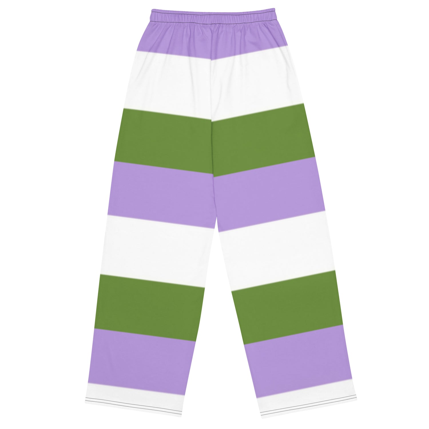 Pantalones anchos con bandera del Orgullo Genderqueer