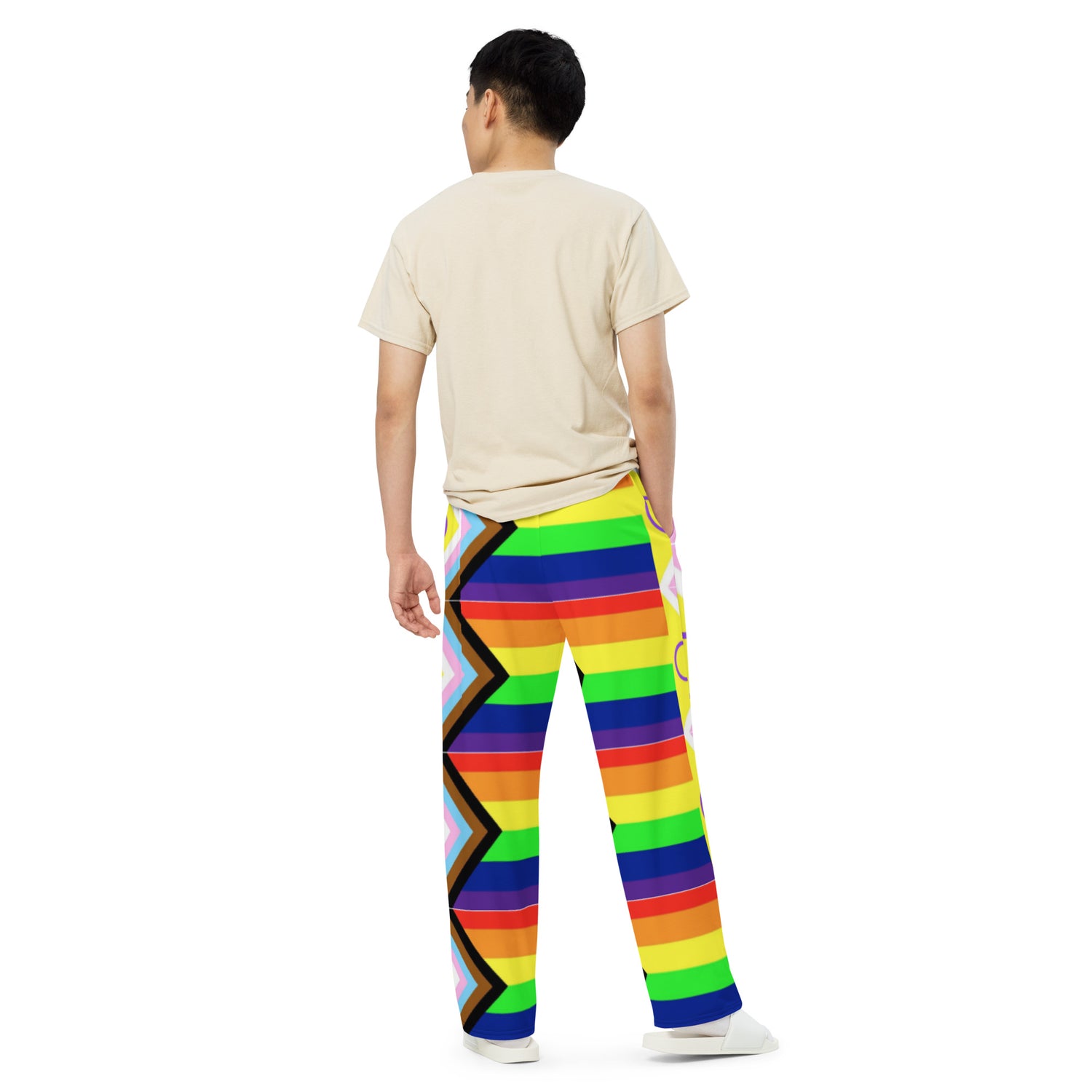 Pantalones anchos con inclusión de Pride Intersex