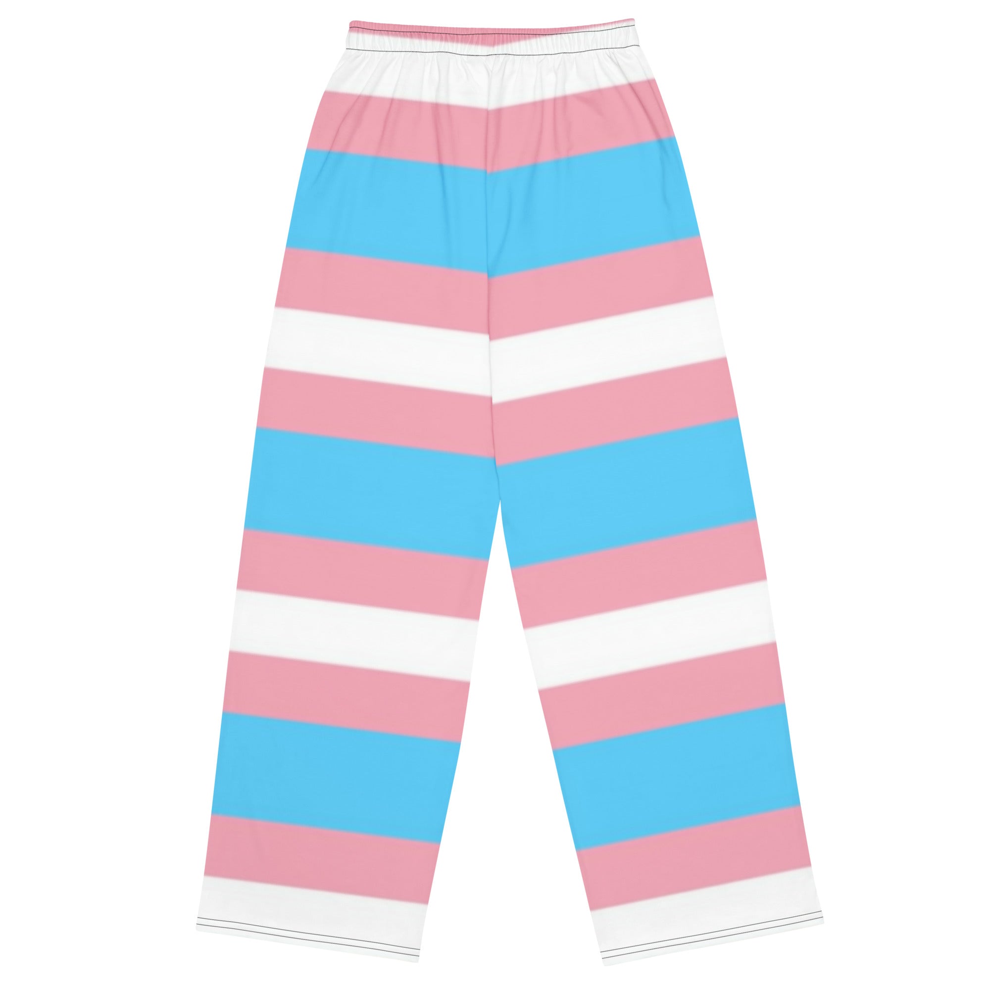 Pantalones anchos con bandera del orgullo transgénero