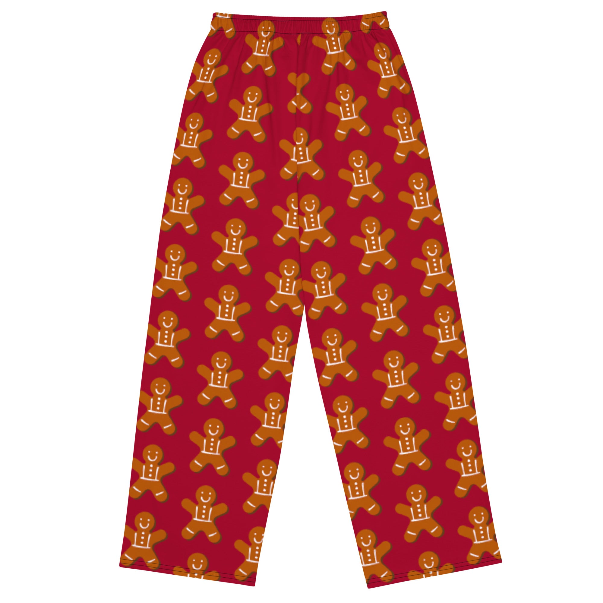 Ginger Bread Christmas Matching Mom Wide-Leg Pants