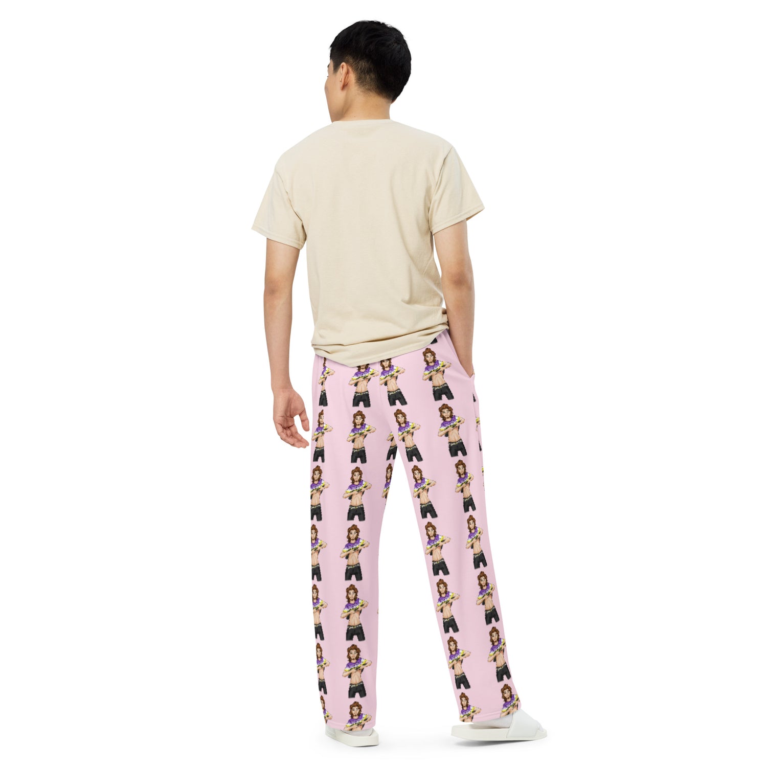 Transgender Non-Binary Pride wide-leg pants