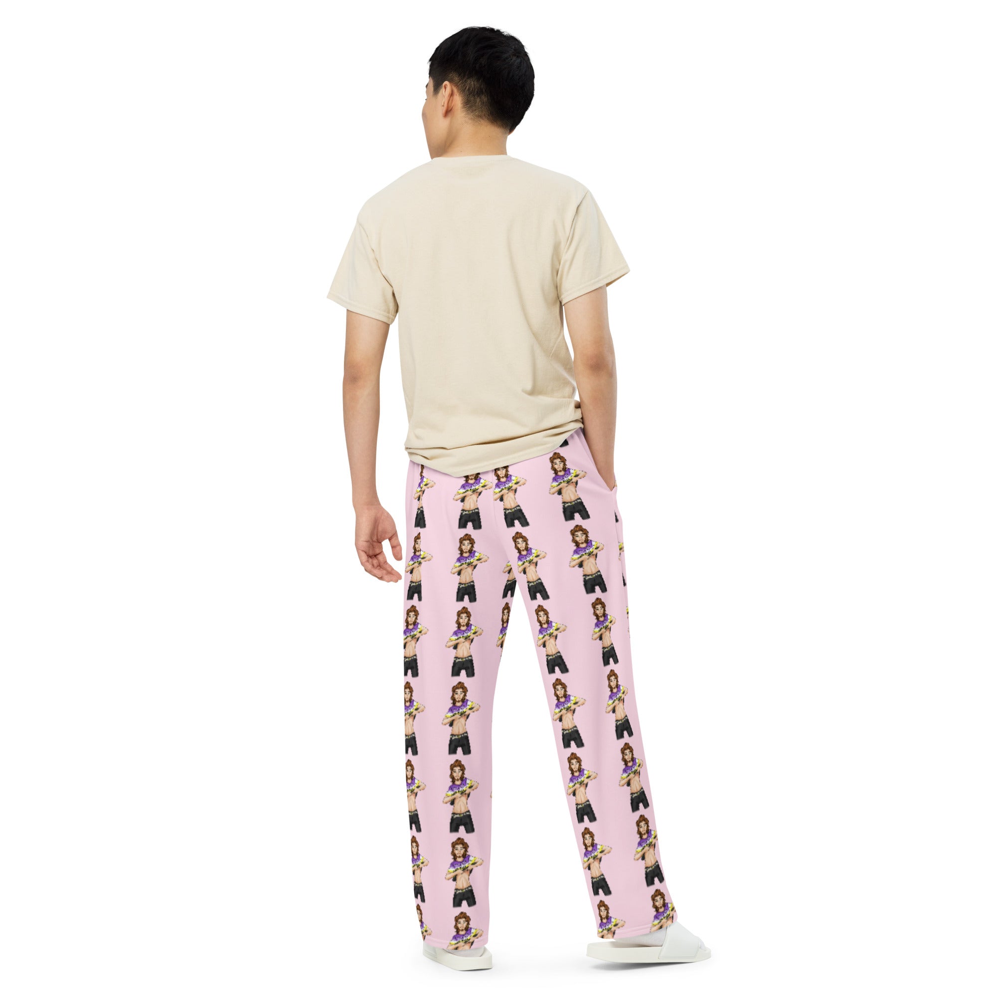 Transgender Non-Binary Pride wide-leg pants