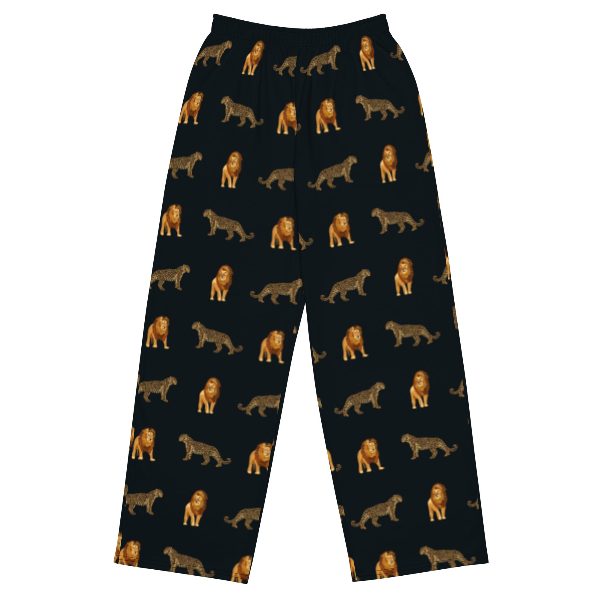 Wide-Leg Pants Jaguar and Lion