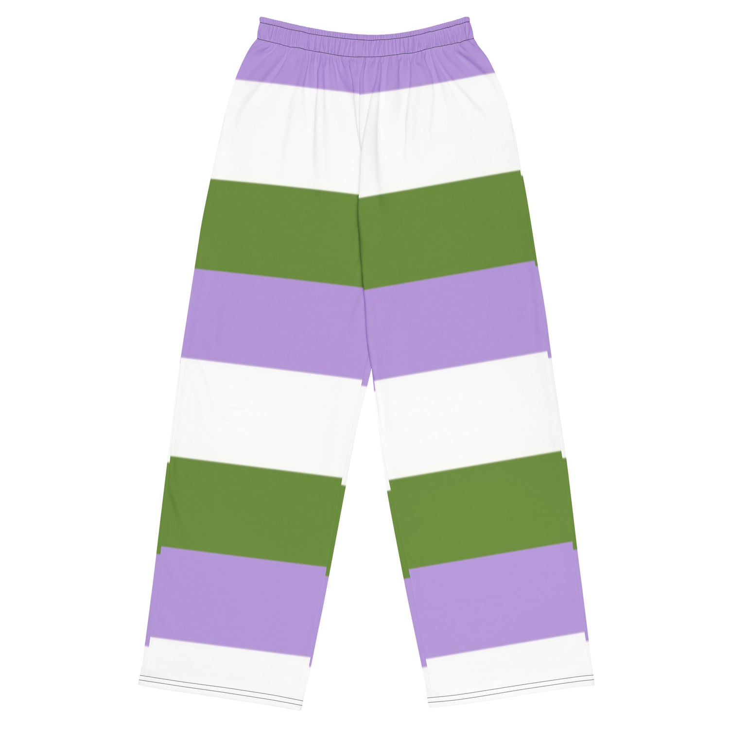 Pantalones anchos con bandera del Orgullo Genderqueer