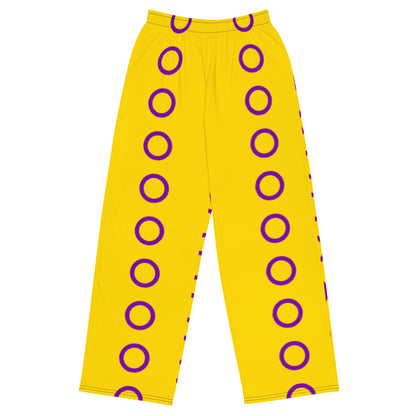 Intersex Pride Flag Wide-Leg Pants