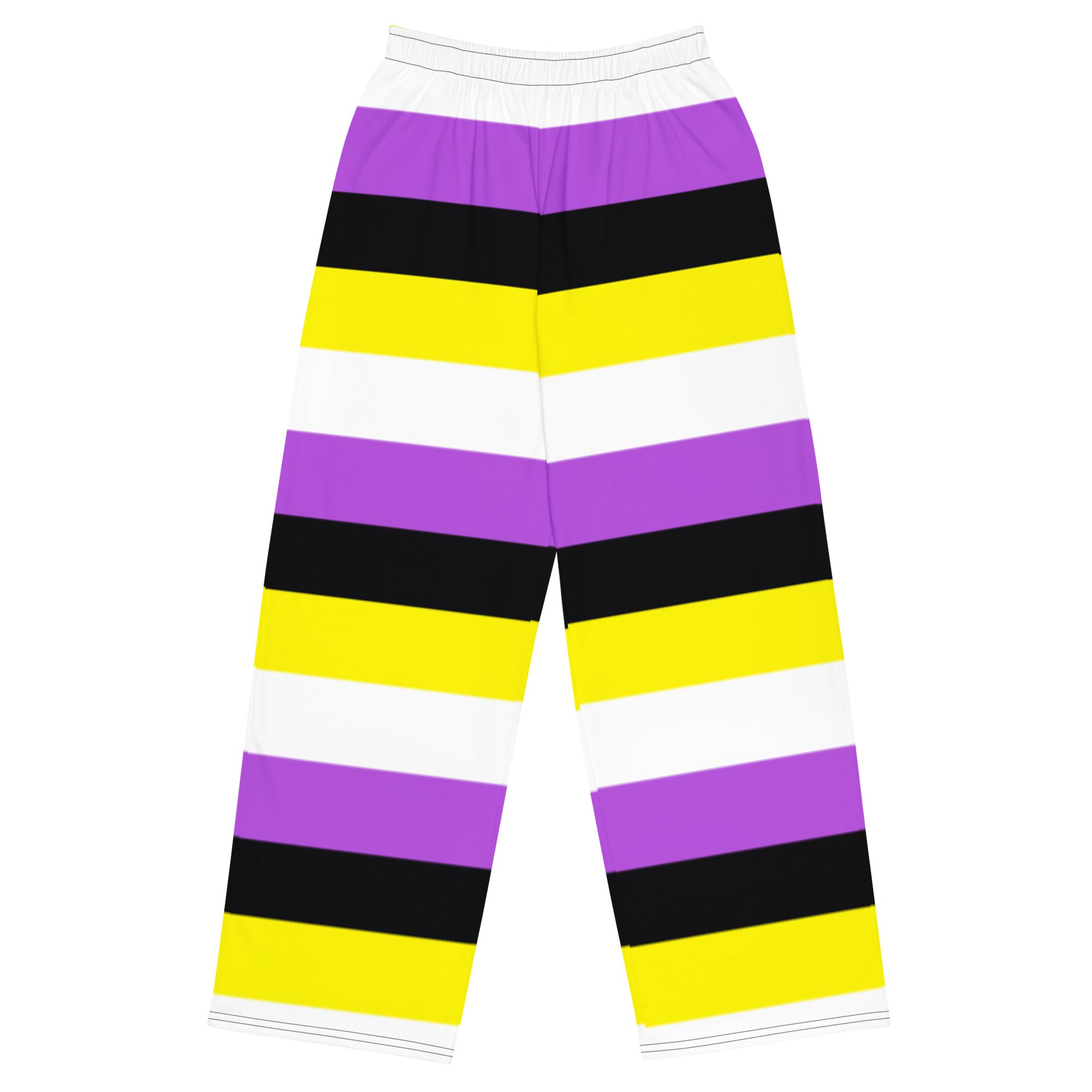 Non-Binary Pride Flag Wide-Leg Pants