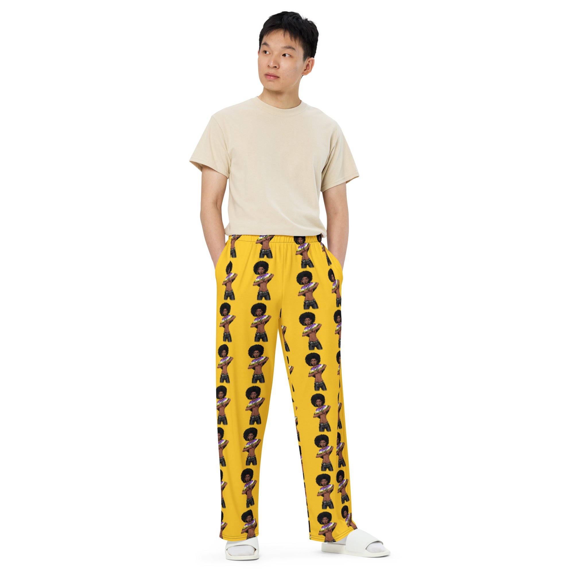 Non-Binary Pride Wide-Leg Pants