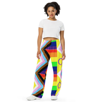 Pantalones anchos con inclusión de Pride Intersex