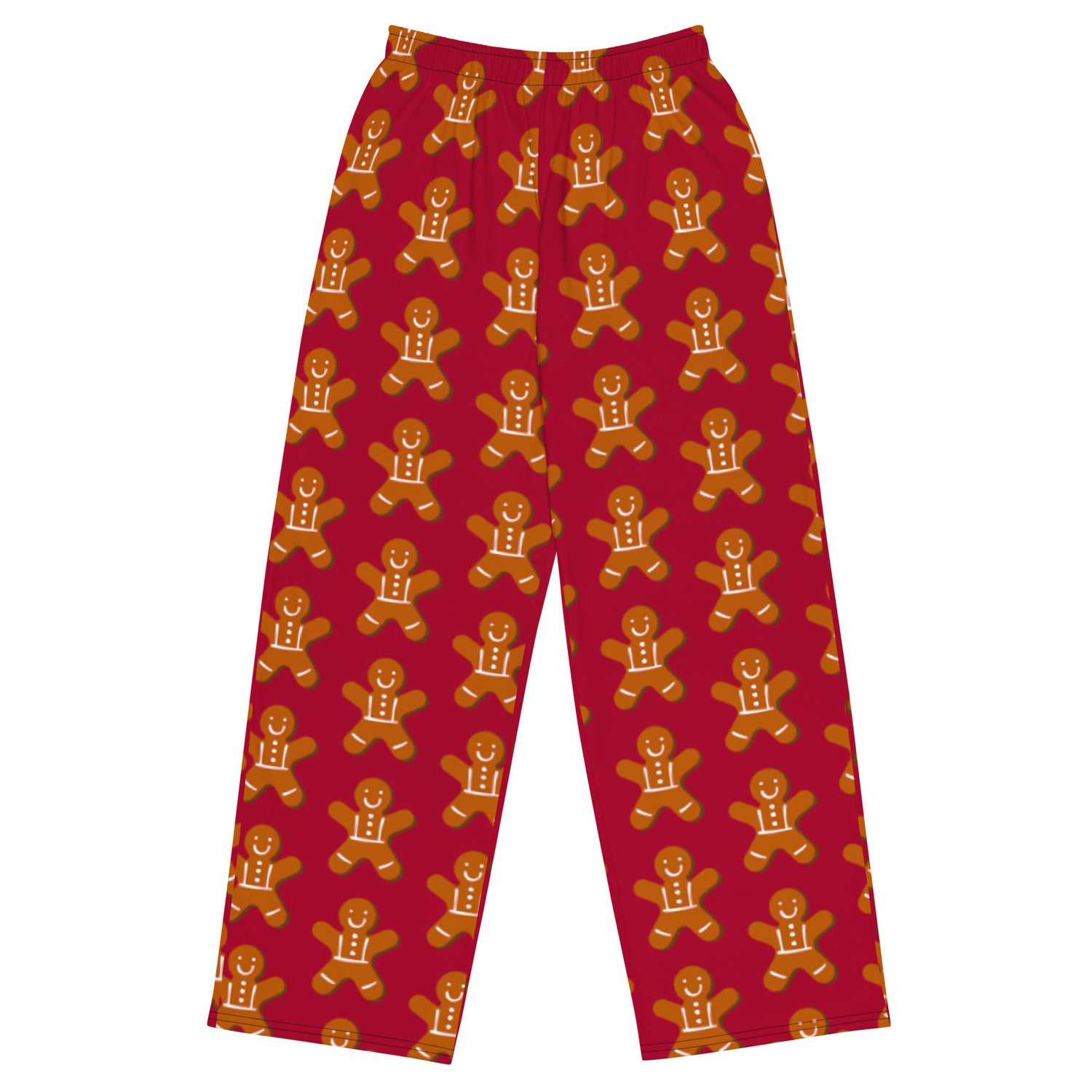 Ginger Bread Christmas Matching Mom Wide-Leg Pants