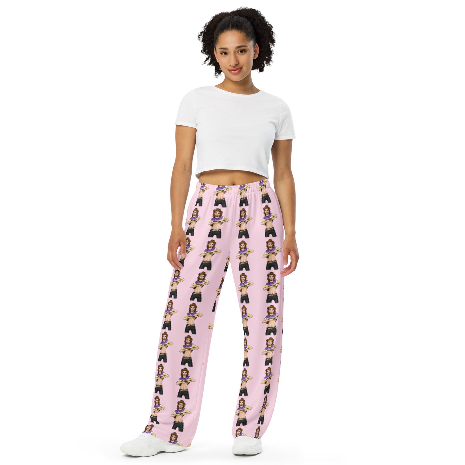 Transgender Non-Binary Pride wide-leg pants