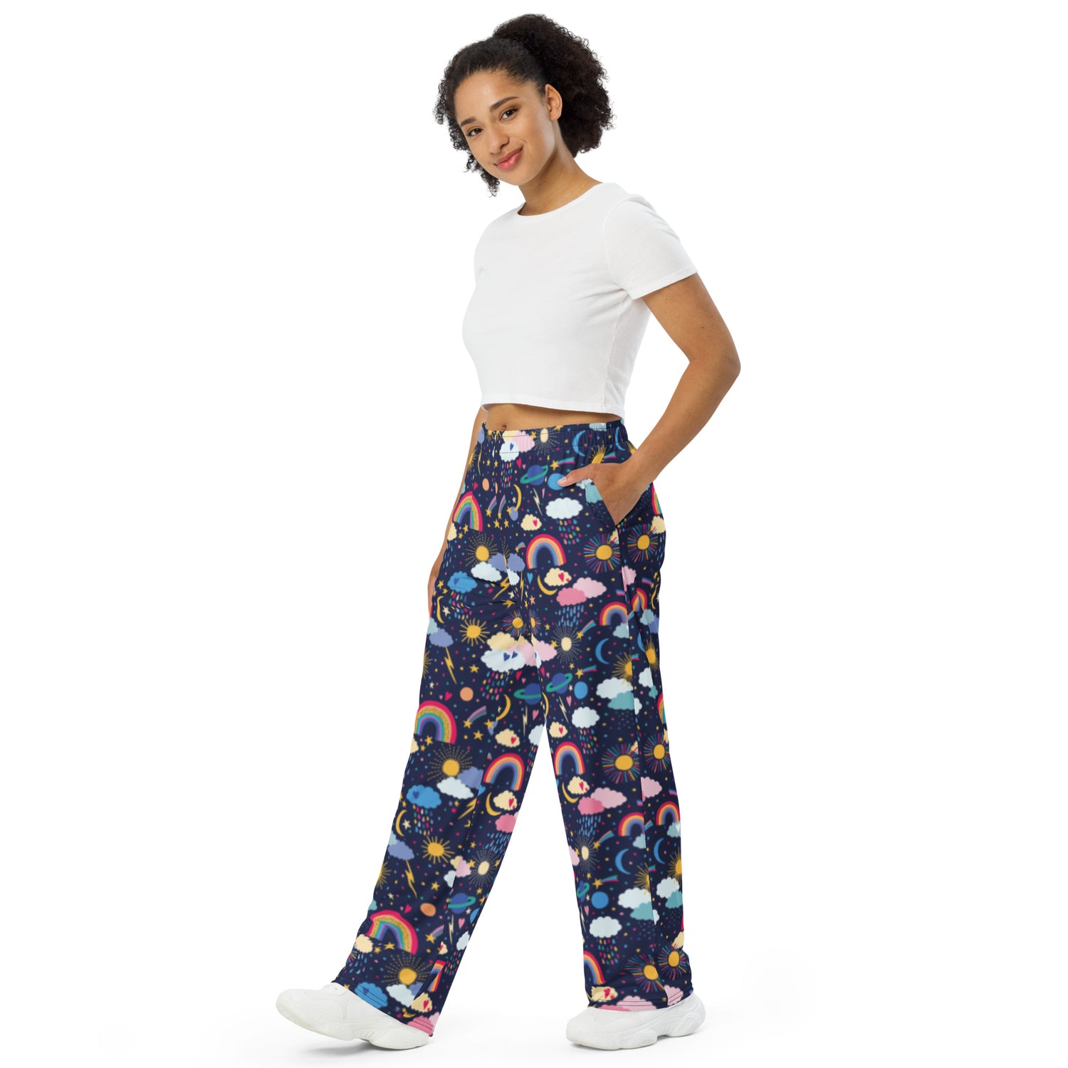 Colored Sky Wide-leg Pants